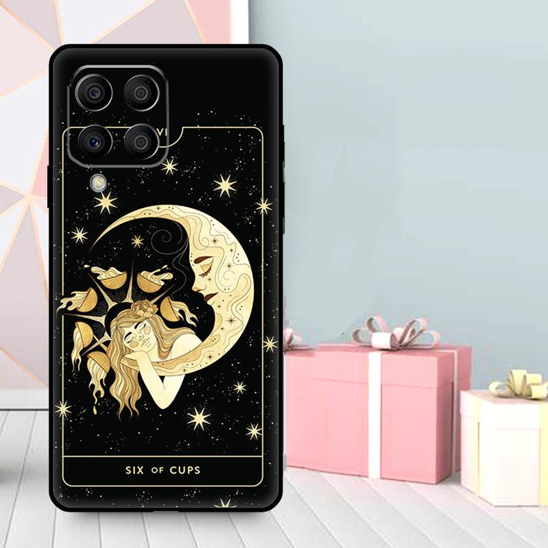 Лунная ведьма Таро Таинственный тотем Чехол для Samsung Galaxy M56 M52 M32 M53 M16 M11 M21 M31 M35 M12 M13 M14 M15 M36 M55 M34 M54