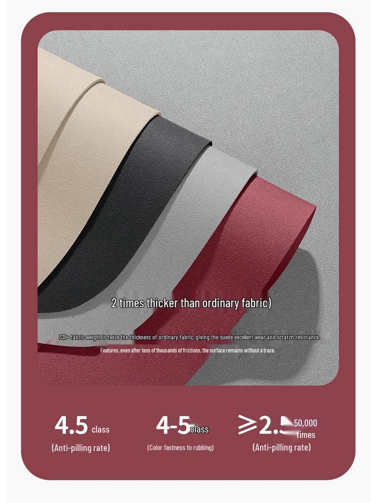 Wuling Starlight Suede Saddle Pad Car Seat Cushion - Universal Fit for All Seasons