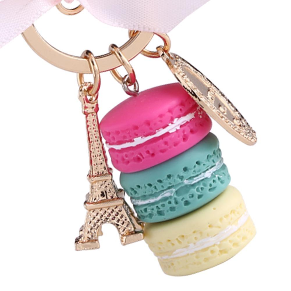 Colorful Macaroon Keychain Cute Bag Charm Key chain) Keyring Pendant  Bag Decoration