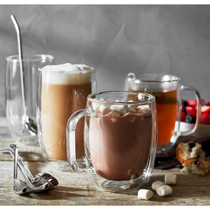 Verres à Café - ZWILLING - Sorrento - 2 Pièces - 355 ml - Verre Borosilicate