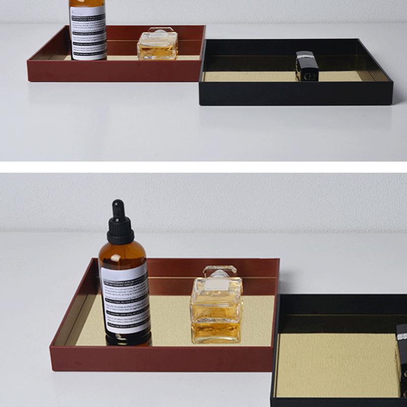 Креативный квадратный зеркальный поднос для входа в гостиную, небольшой предмет, настольный косметический магазин для ароматерапии