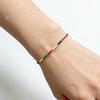 Handmade Infinite Lucky Bracelet Ultra-Fine Red Blue Twin-Colored Chinese Style Jewelry for Daily Wear Gift