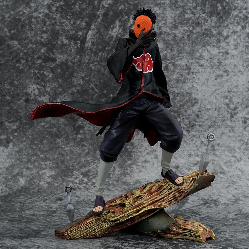 Narutos New Anime 26Cm Gk Uchiha Afei Obito Head Changing Handmade Model Ornament Peripheral Festival Gifts