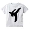 Boys Girls Karate Kick Design Children S Wear Short Sleeved Casual Shirt Action Funny Japanes