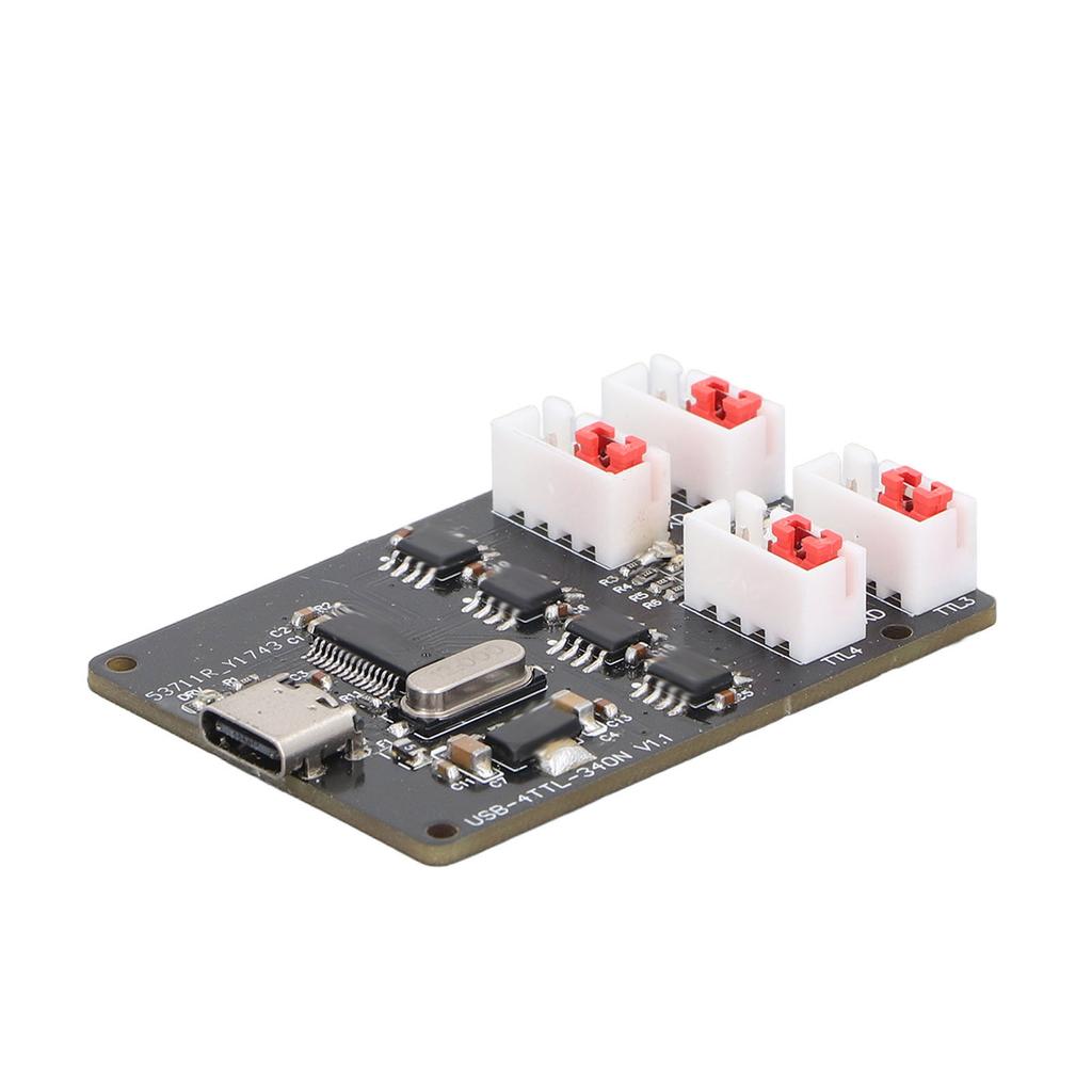 4 Way USB to TTL Serial Port Module TYPE C USB to TTL Serial Adapter Board with LED Indicator
