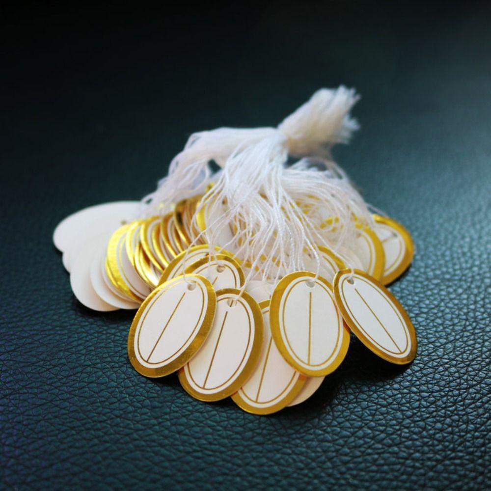 Пустой Золотой/Серебряный Край Картон Дисплей Инструмент Подвесные Бирки Ювелирные Подвесные Бирки Ювелирные Ценники