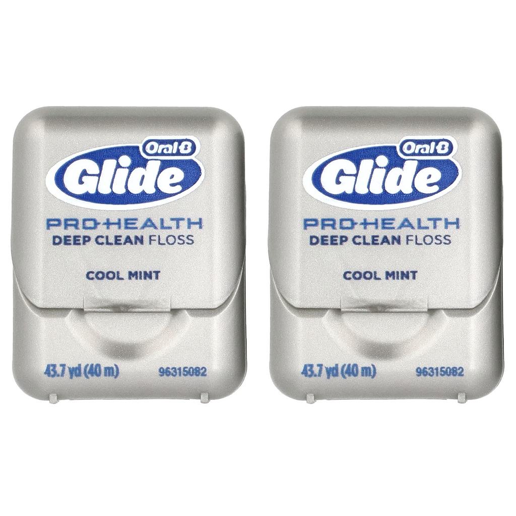 Oral-B, Glide, Pro-Health™, Deep Clean Floss, Cool Mint, 2 Pack, 40M (43.7Yd) Each