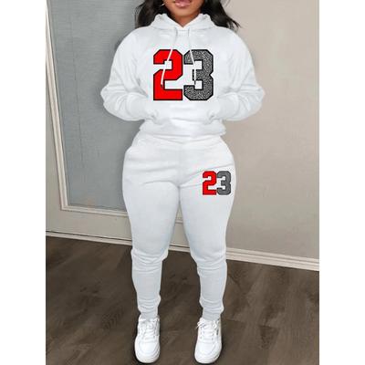 2024 модная новая спортивная одежда женская спортивная одежда с напечатанными буквами зимняя спортивная одежда с длинными рукавами повседневная спортивная одежда комплект из двух предметов