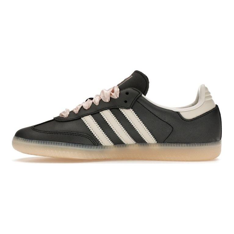 adidas Samba Black Wonder Quartz Ribbon Laces женские кроссовки Core-Black Off-White IH8047