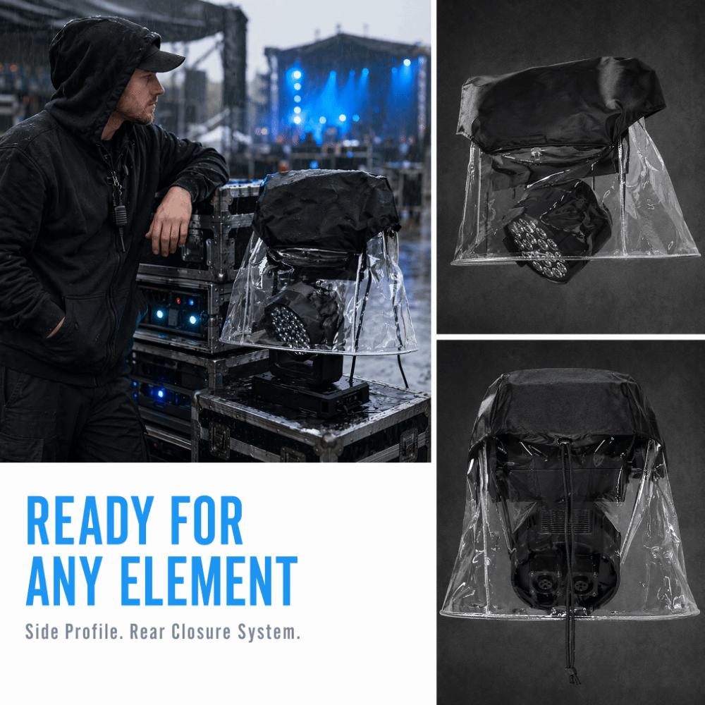 Flame Retardant Moving Light Rain Cover Waterproof LED Par Rain Cover Stage Light Cover Concert