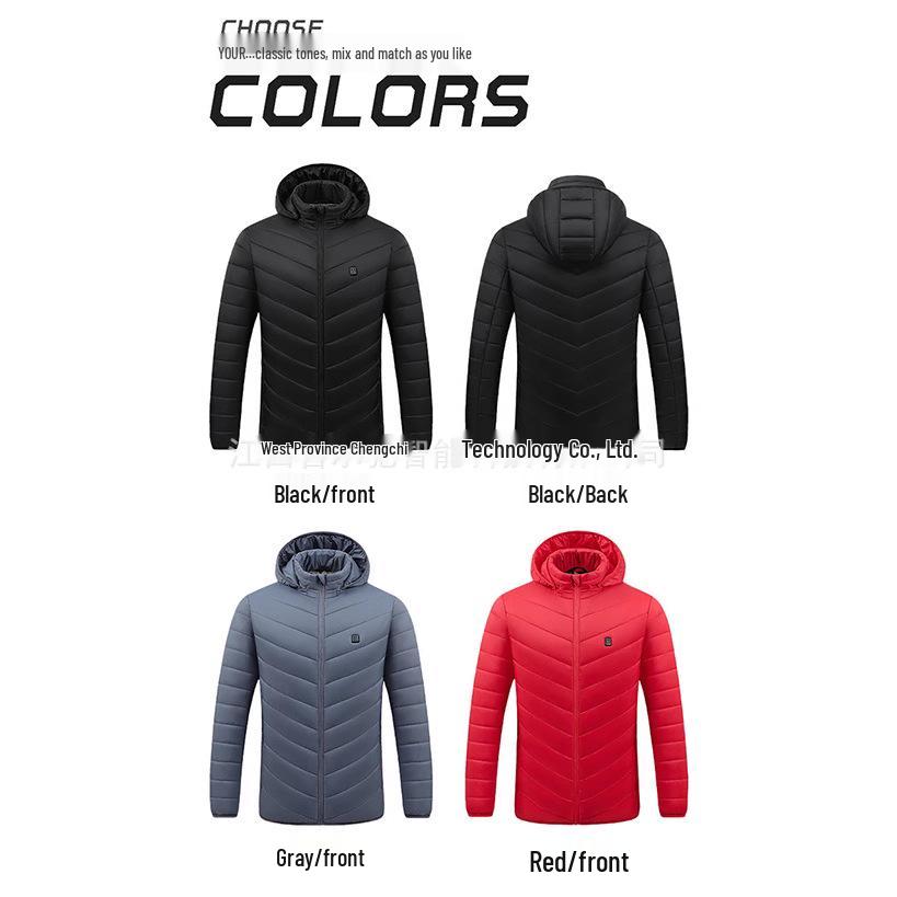 Хлопковая куртка с USB-подогревом и регулируемой температурой