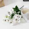 Simulated Colorful Butterfly Flowers, Five Forked Small Handlebars, Tricolor Violets, Artificial Flowers, Engineering Decoration
