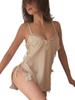 Sexy Lingerie Inner Underwear Nightwear One Piece Setup X033 [Agnel X] See-Through Women's (White, Free)