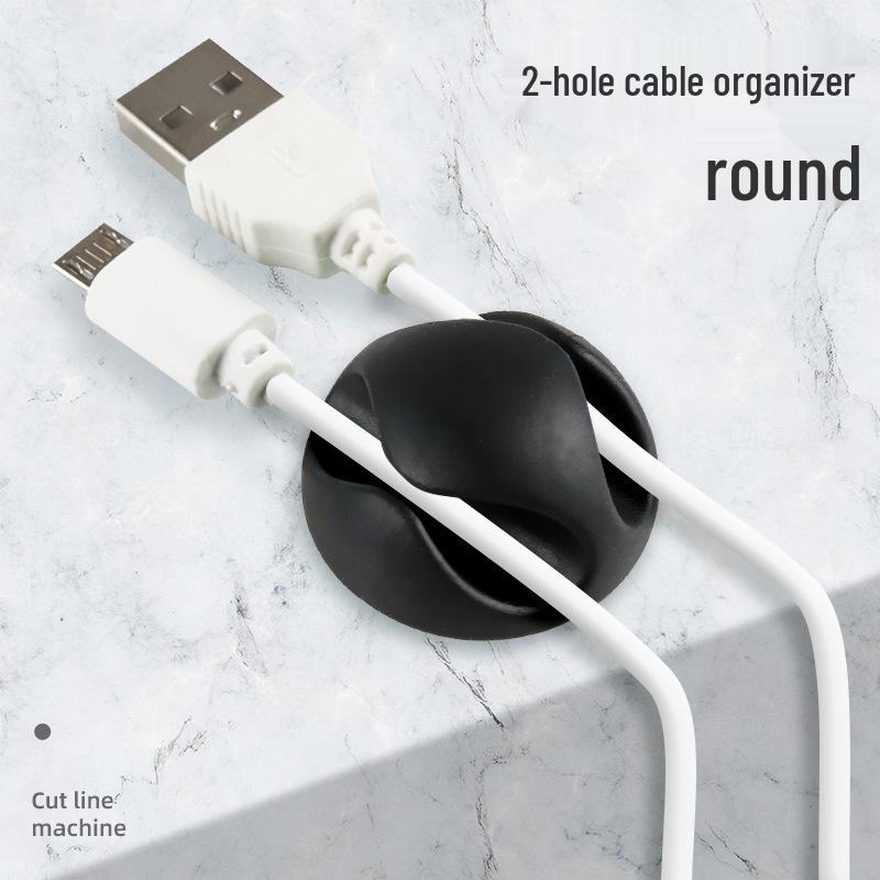 Desktop Cable Organizer and Earphone Storage Clip