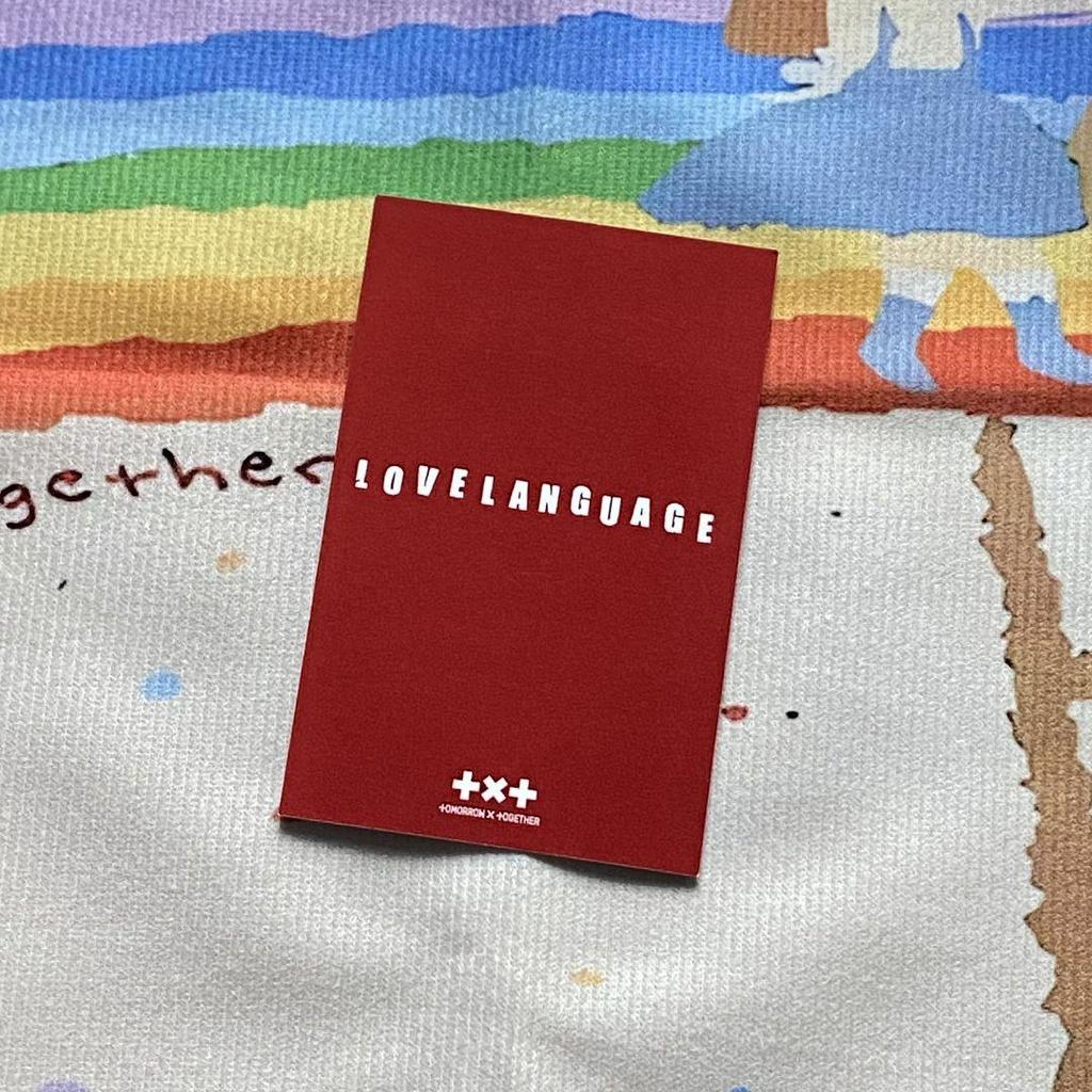 [Б/У] TXT Публичная трансляция Язык любви Корея Бомгю Торговая карточка