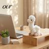 Decorative Hanging Accessory Plush Camel Bag Charm, Stuffed Pendant with Bead Animal Charm Chain, Plushie Backpack Handbags Purse Decoration Chain
