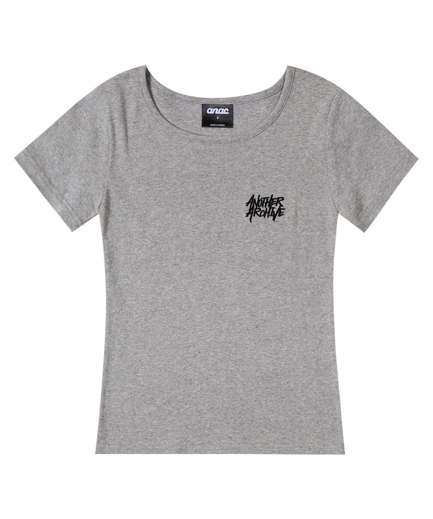 ANOTHER ARCHIVE Women'S Perfect Slim Logo Short Sleeve T-Shirt_Navy