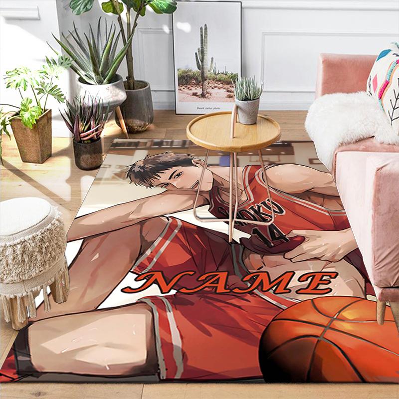 Custom 1Pc Basketball Stars Rug Office Carpet Indoor Outdoor Entrance Doormat Nonslip Soft And Comfortable Living Room D2915325