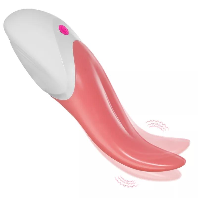 Tongue Licking Nipple Clitoris Anal Vagina Vibrator Stimulator Vibration for Female Couples Sexy Adult Female Vibrator Adult Toy