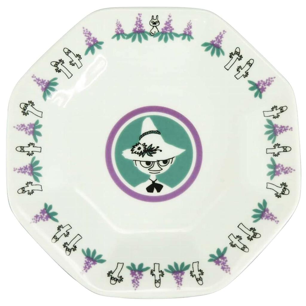 Набор посуды Yamaka Shoten MOOMIN Тарелка Тарелка для жареного риса 19 см с ложкой Китайская серия Снусмумрик Можно использовать в микроволновой печи Товары Муми-тролли Скандинавский День Подарок Посуда