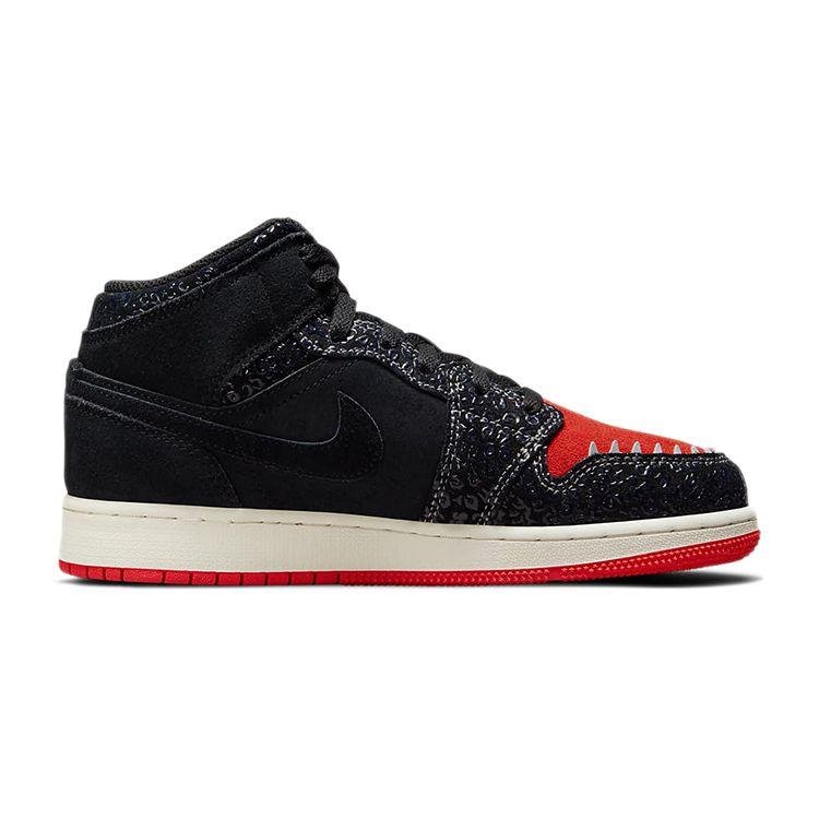 Детские кроссовки Air Jordan 1 Mid SE GS SiEMPRE Familia Black Sail Roma-Green DN5121-001