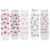 Avocado Transparent Flower Ruffle Socks Peach Fruit Mesh Tulle Mid Tube Socks Lady
