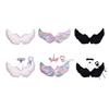 Angel Wings for Kids Girls Feather Angel Wings Costume with Headband Wand Halloween Cosplay Party Dress Up Props