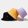 Women‘s Summer Smiling Face Two-sided Bucket Hat Outdoor Tour Sunprotection Uv Protection Fishermen Caps Solid Color Portable Fashion Basin Cap