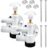 385314349 Замена клапана подачи воды для унитазов Dometic Sealand Vacuflush с ножным смывом, Запчасти для унитазов RV для унитаза Dometic, В комплекте винты