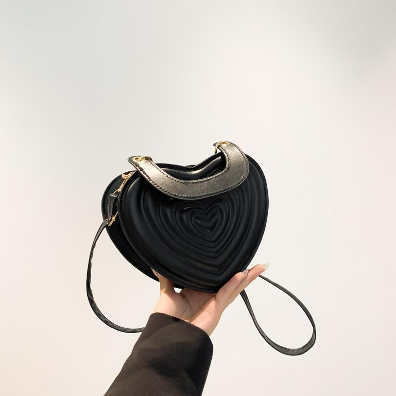 Модная сумка через плечо на одно плечо, однотонная красивая женская сумка, новая модная и персонализированная милая сумка, сумка-мешок Love Bag, сумка подмышкой