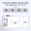 Label Maker Paper, Multi-Purpose 30x20mm Square Self-Adhesive For Mini Label Printer,1.18"x0.79"(30x20mm), 320Labels/Roll, Business Home
