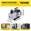 Vacuum Pump Double Stage 12CFM 340 L/min Inlet port 1/4
