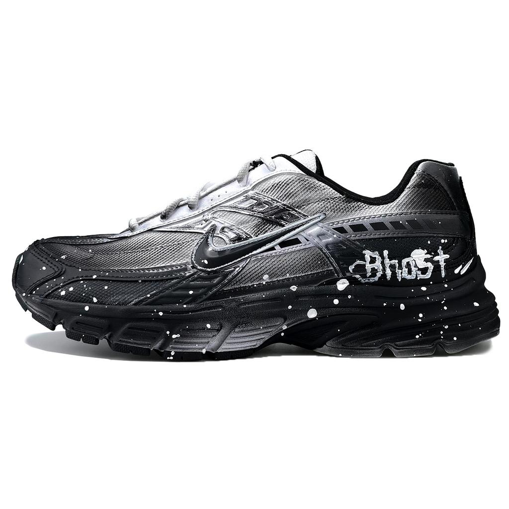 Nike Initiator Abrasion Resistant Low top Running Shoes Men's Black White 394055-100(Team1053-LD)