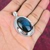 Подвеска из лабрадорита, ручная работа, драгоценный камень, серебряный кулон 925 пробы, антикварная бижутерия, для подарка, серебряные украшения