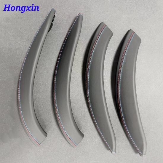 F30 F31 Leather Car Door Handle Inside Pull Trim Cover For BMW 3 4 Series M3 M4 F30 F31 F32 F33 F80 F82 F83 F84