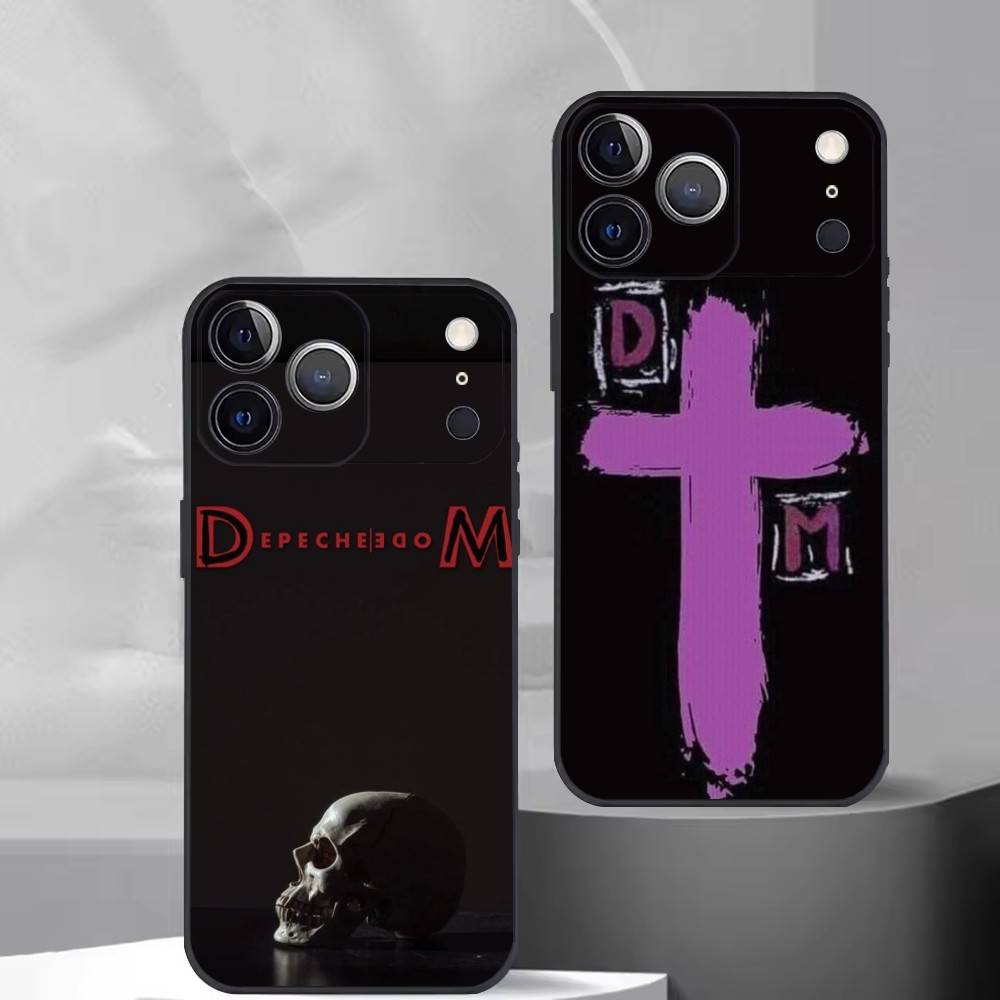 Band Depeches M-Modes Phone Case For iPhone 17,16,15,14,13,12,11 Plus,Pro Max,XS,Soft Silicone Black Cover