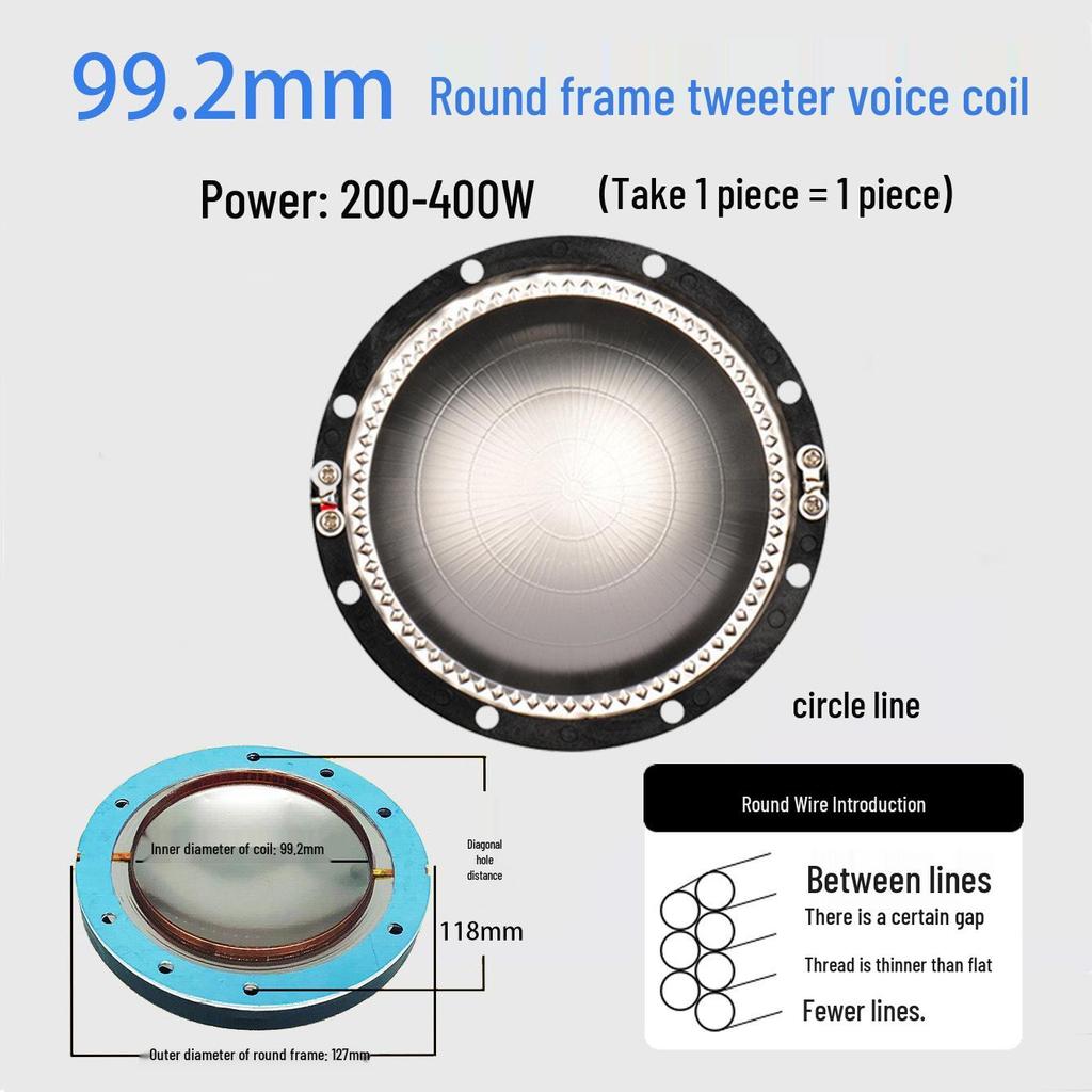 Ремонтные детали для диафрагмы высокочастотного динамика: 25-75 Жила Круглая Плоская Проволока