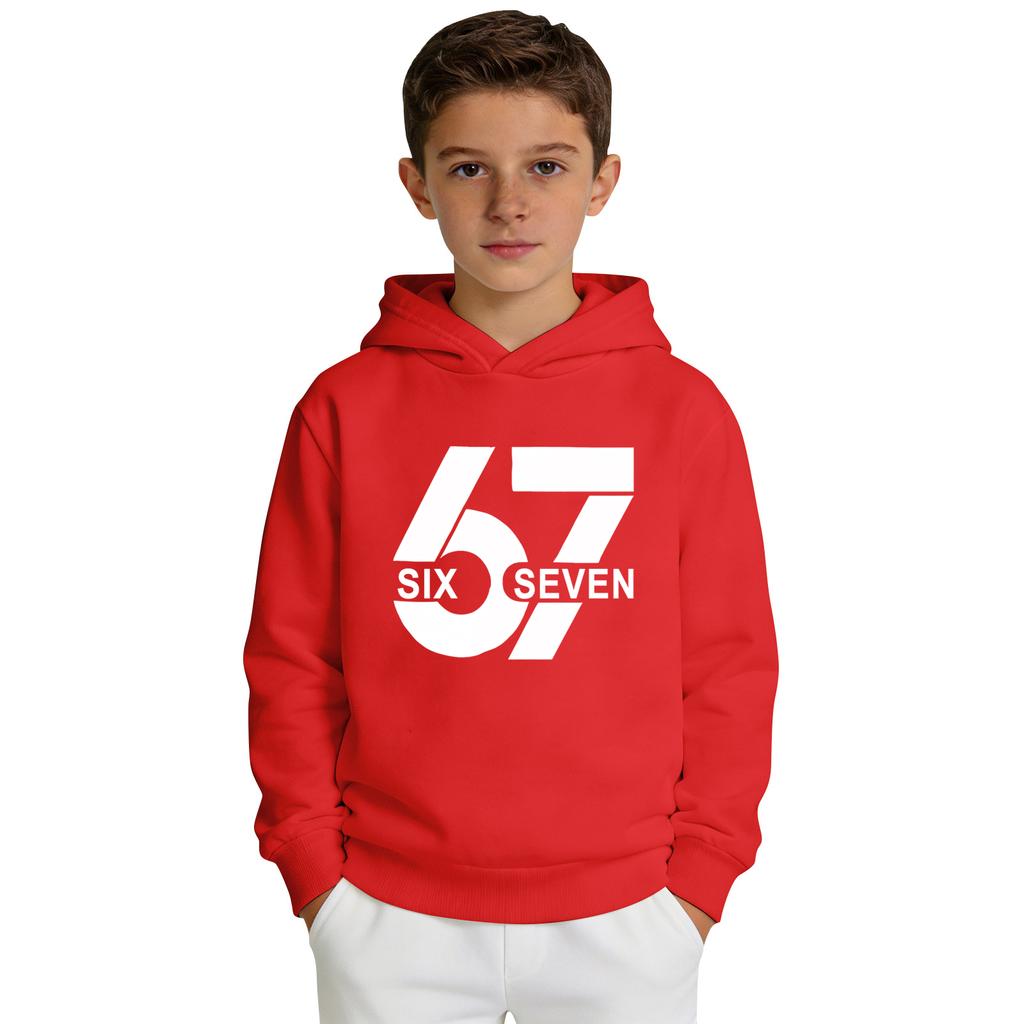 Свитшот с капюшоном с принтом для мальчиков, повседневный спортивный комфортный свитшот с длинными рукавами