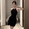 Women's Celebrity Neck Slim Party Dress Dress