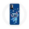 Case for Xiaomi Redmi Note 10 5G Stitch Snow Christmas Blue