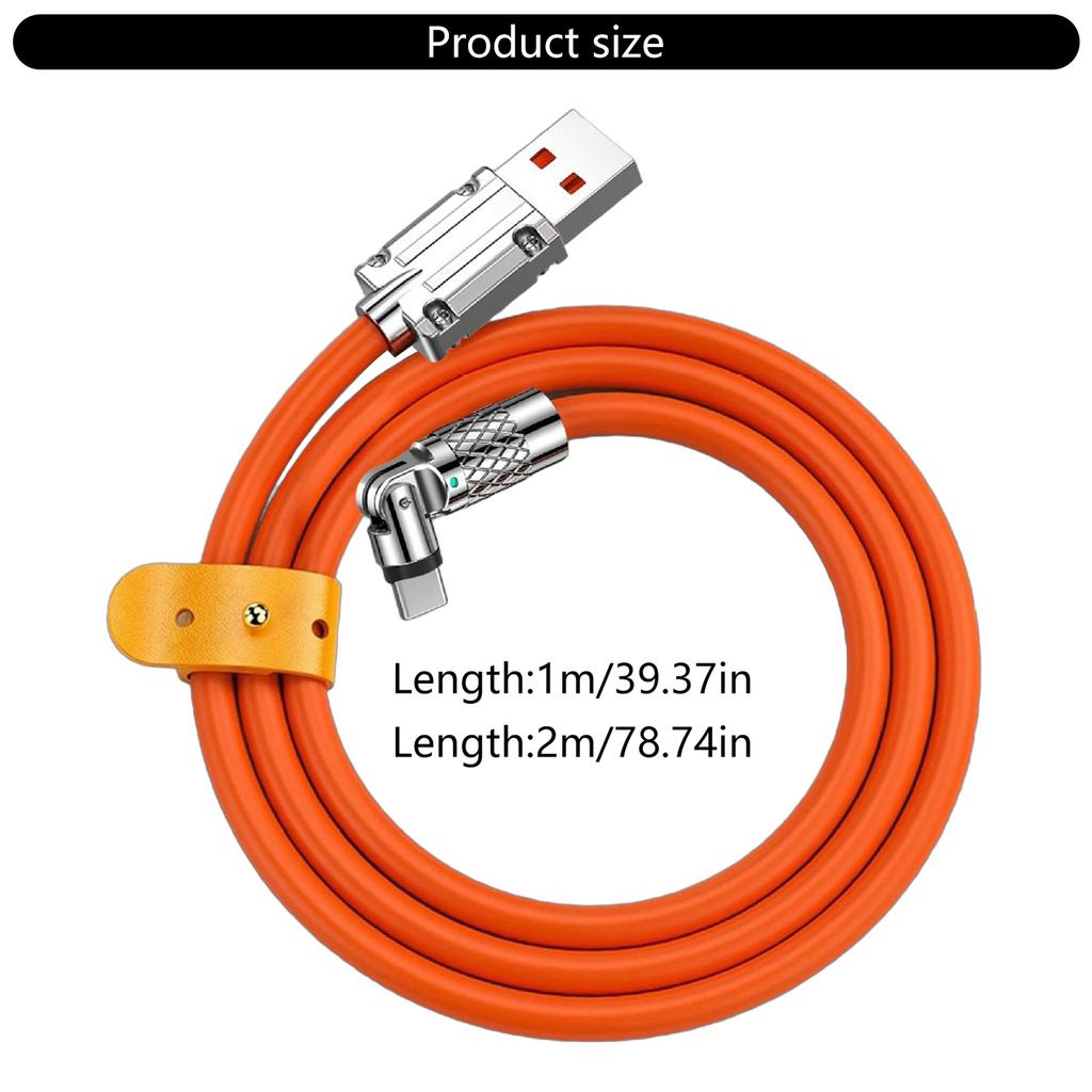 Кабель USB C с поворотом на 540 градусов Кабель USB-USB C 120 Вт Кабель для быстрой зарядки USB C Зарядный шнур USB C