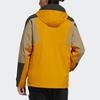Adidas Blocked Hooded Jacket Men Outerwear Gold H40225
