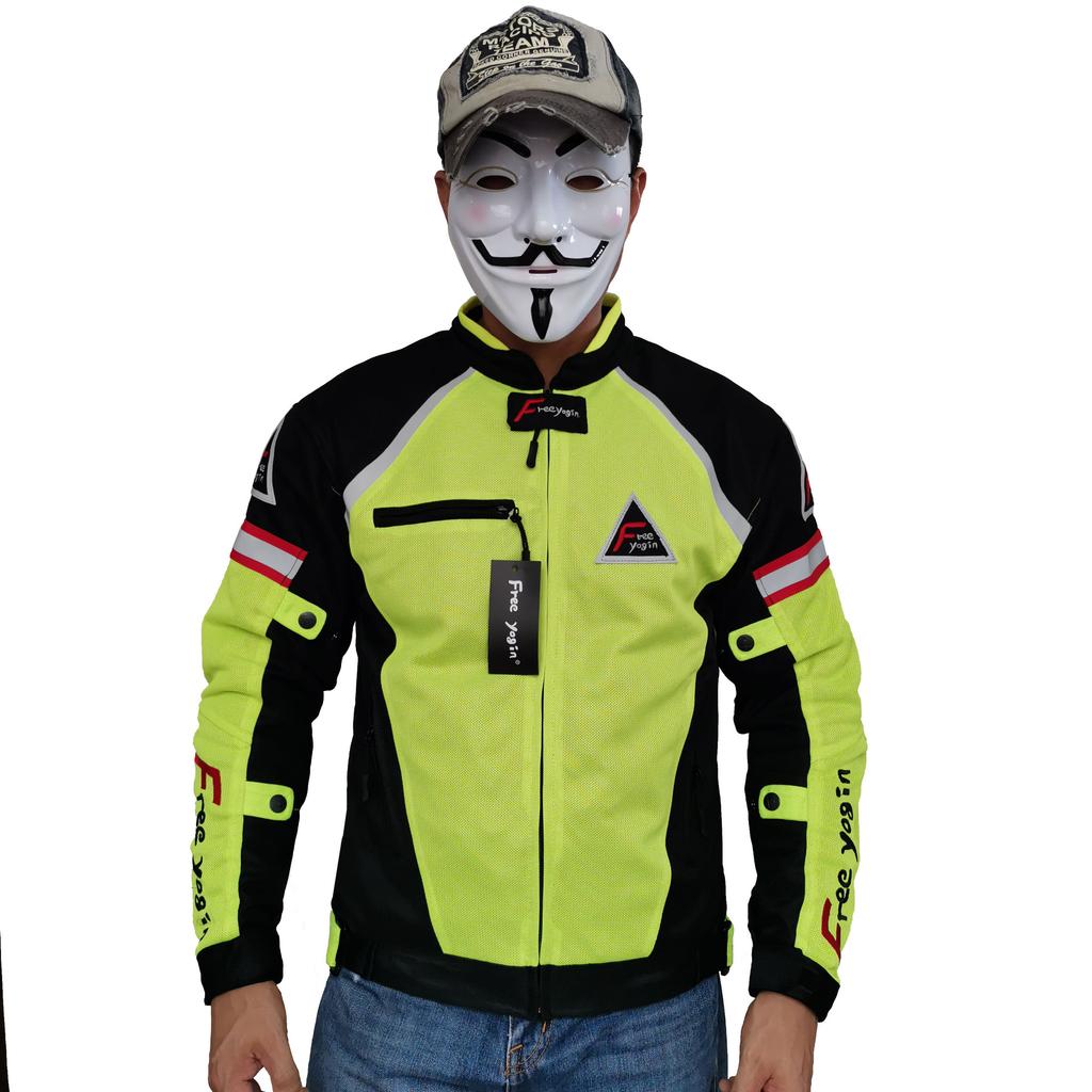 Мотоциклетный костюм, мужской противоосенний костюм для мотоциклиста, мотоциклетный костюм для ралли, дышащий тонкий зеленый