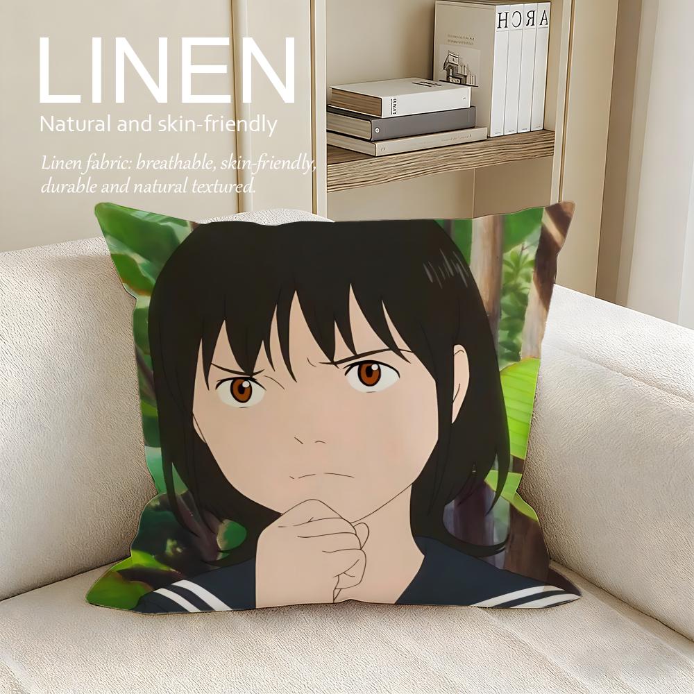 Animation Mirai Cushion Cover Pillowcase Set Pcs x x Breathable Washable Sofa Cushion Cover