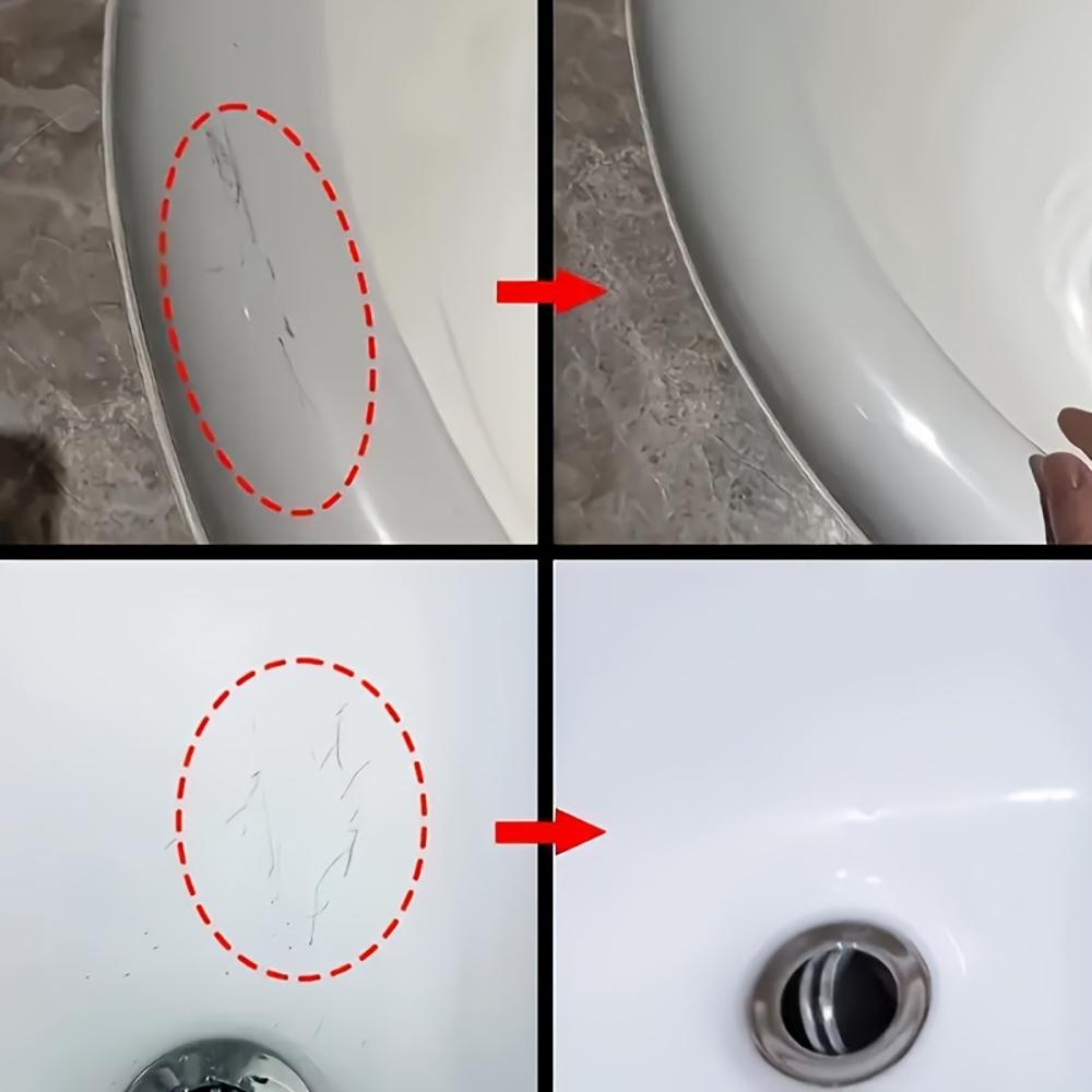 Многоцелевой ремонтный воск - Подходит для ванны, туалета, керамики, акрила, смолы и т. д., Быстро заделывает царапины и восстанавливает блеск