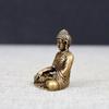 Миниатюрная статуя Будды Амитабхи (для тех, кто родился в год Собаки или Свиньи) Изготовлен из латуни (4,9 см в высоту x 3,4 см в ширину) - Защитный Будда для