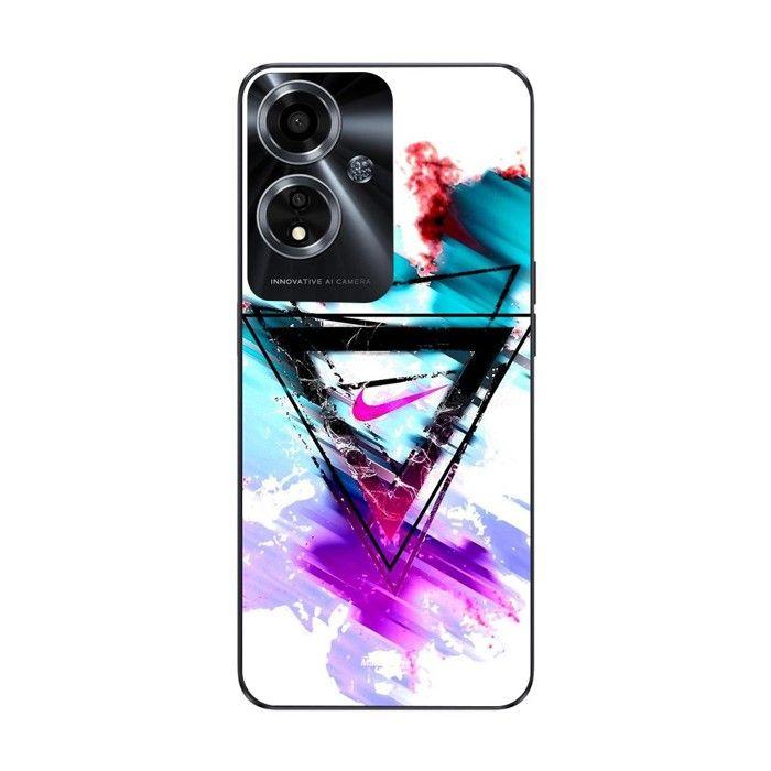 Coque de téléphone - MANIACASE - Oppo A59 5G - Silicone TPU - Noir - Nike Logo Stylé