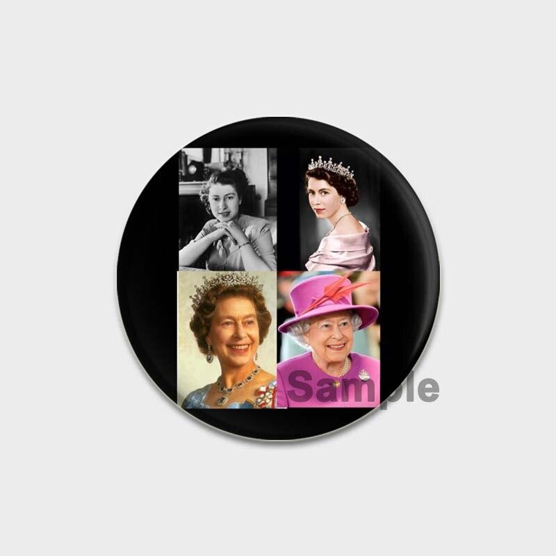 58 мм брошь на лацкан королевы Елизаветы II, брошь ручной работы, значки на рюкзаке, забавные броши из сплава для женщин, ювелирный аксессуар, праздничные подарки