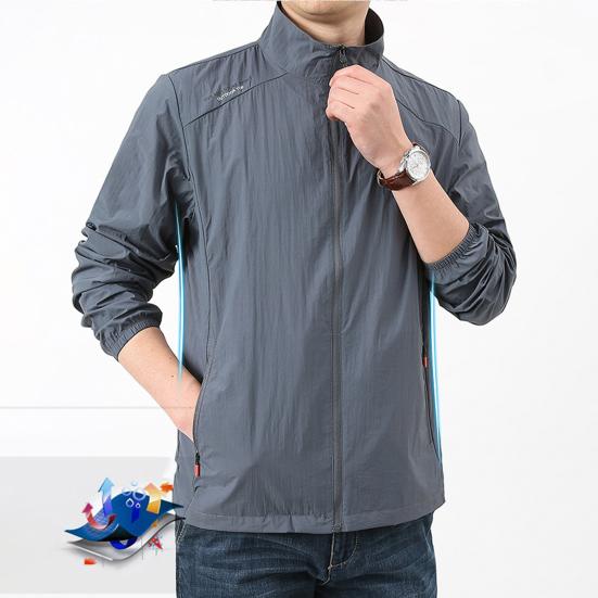 Летняя солнцезащитная куртка, мужская верхняя одежда, быстросохнущая кожаная куртка, мужская спортивная солнцезащитная куртка для езды на велосипеде, пешего туризма, рыбалки, кемпинга