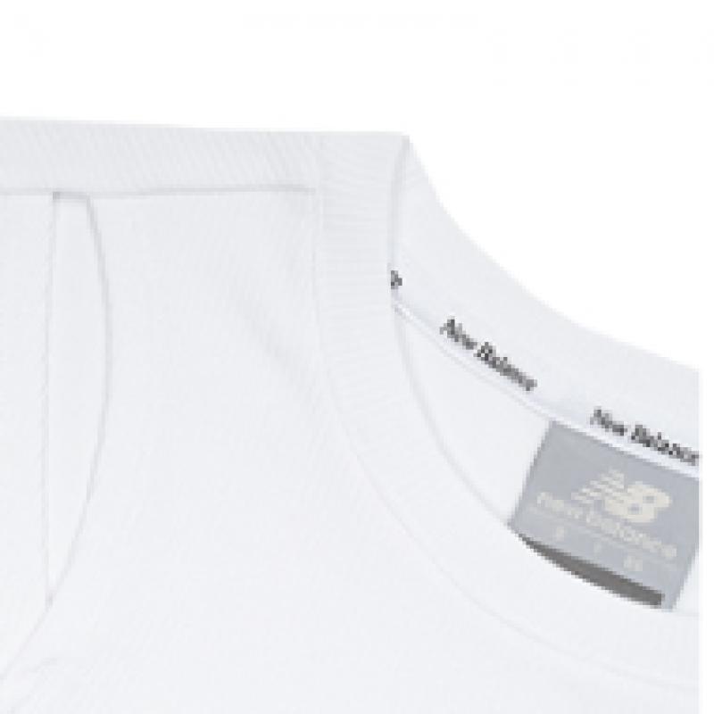 New Balance Женская летняя футболка в рубчик с вырезами CuTouT Nbnef2w522